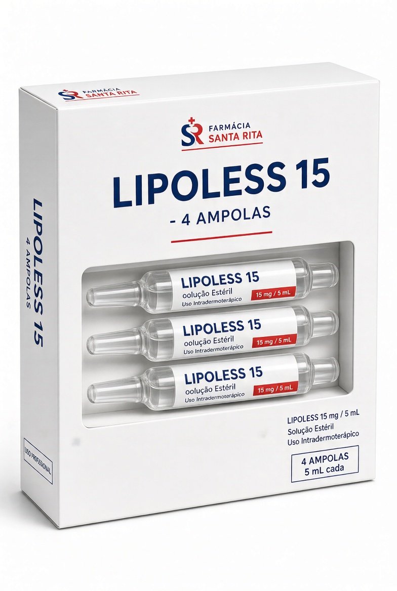 Lipoless 15 - 4 Ampolas